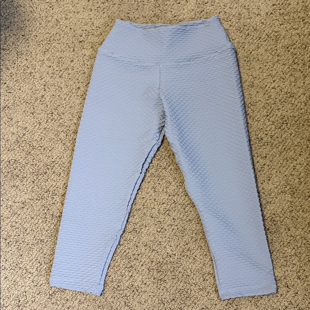 Blue Booty By Brabants Textured Leggings